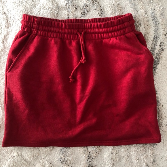 Aritzia TNA Mini Sweatfleece Skirt (cariboo skirt) - Picture 2 of 3